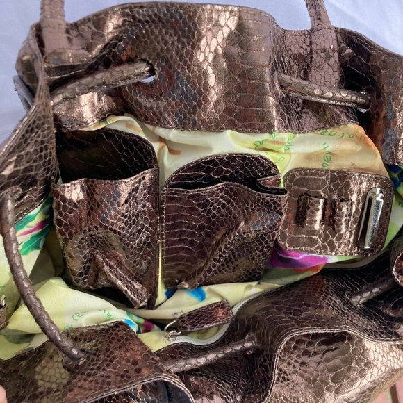 Fatto a Mano By Carlos Falchi faux leather Metalli - Picture 7 of 11